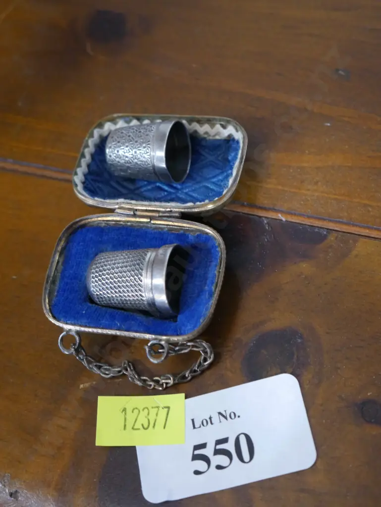 Stirling silver thimbles etc Image 1++