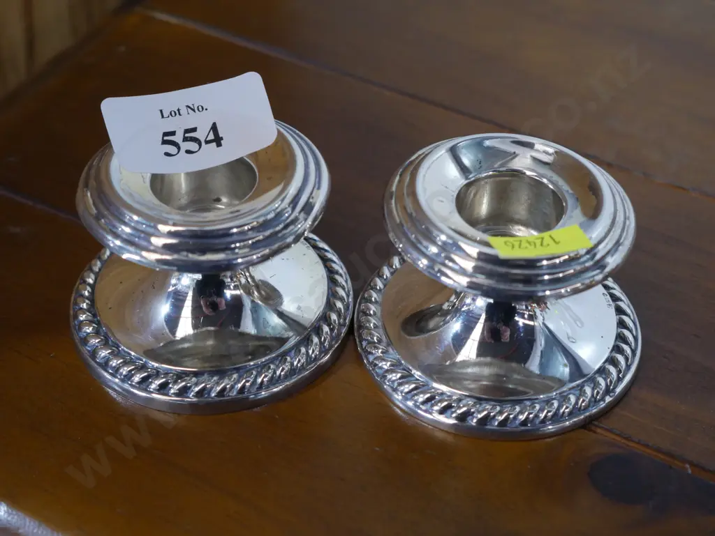 Sterling silver candlesticks Image 1++