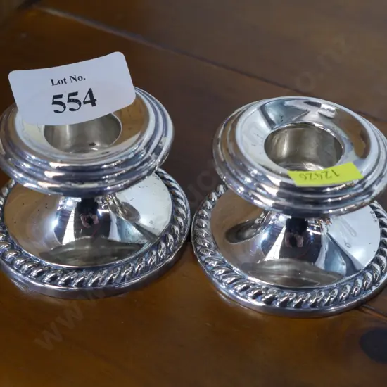 Sterling silver candlesticks