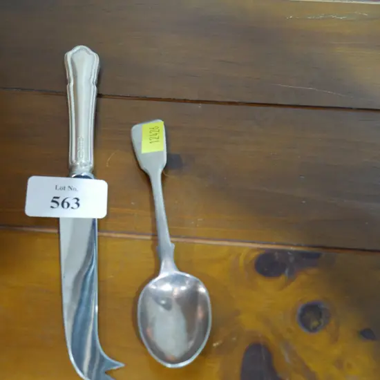 Sterling silver spoon etc