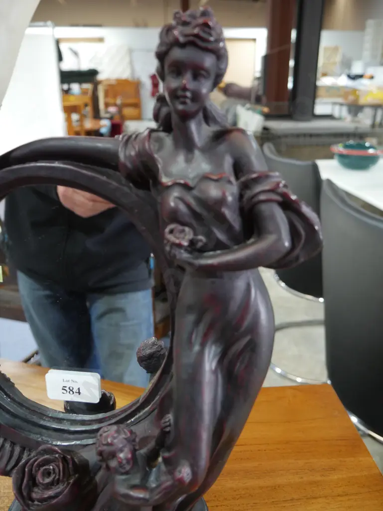 Art nouveau mirror table lamp Image 1++