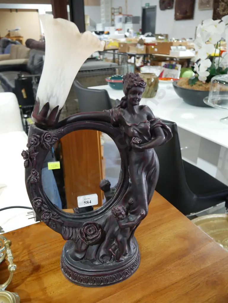Art nouveau mirror table lamp Image 1++