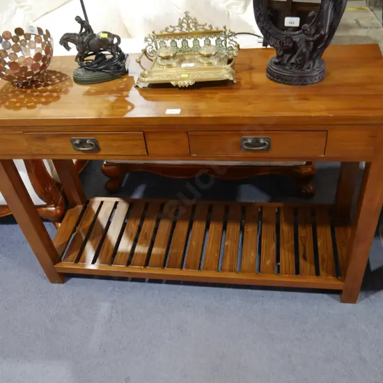 2 drawer console table