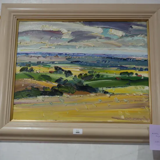 "Midday Light, Geraldine" oil painting by Badcock