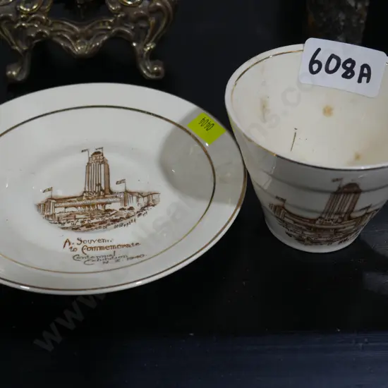 Centennial exhibition NZ 1940 commemorative cup and saucer
