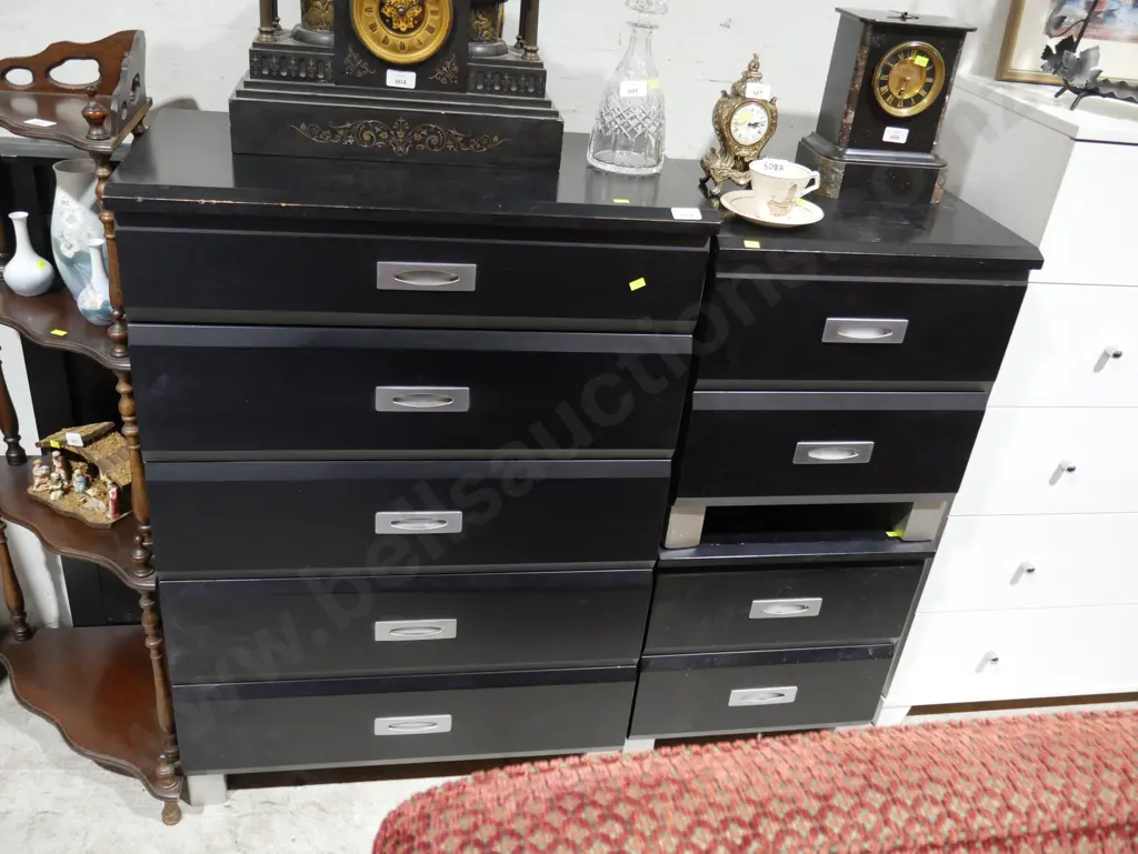 4 piece black bedroom suite Image 1++
