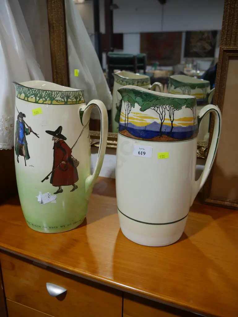 2 Royal Doulton jugs - 1 A/F Image 1++