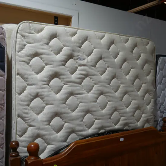 Double bed and headboard