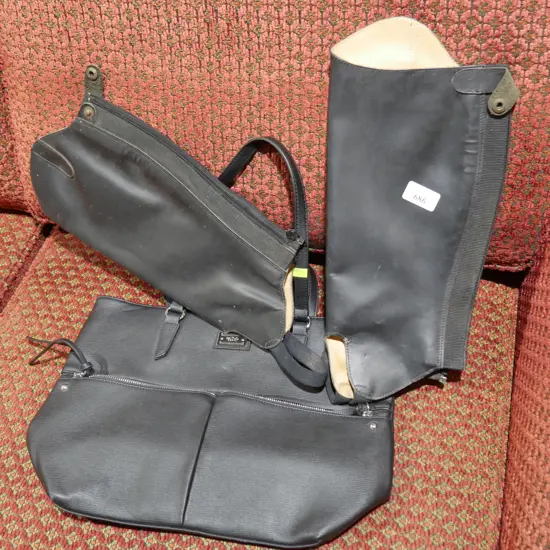Handbag and chaps