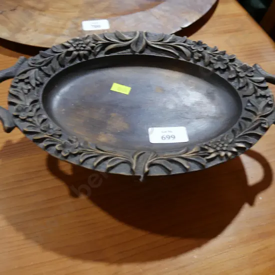 Carved wooden dish