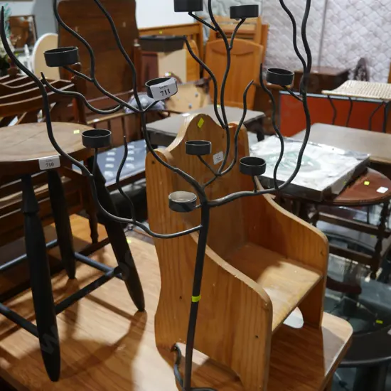 Abstract candle holder