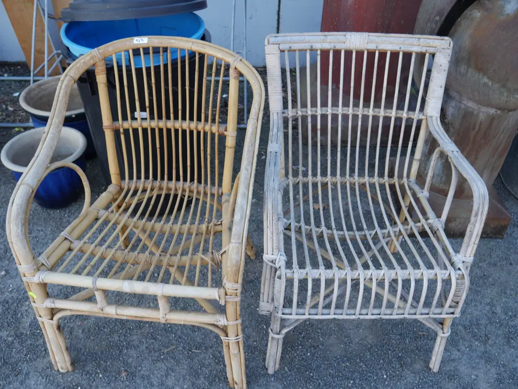 2 cane chairs Image 1++