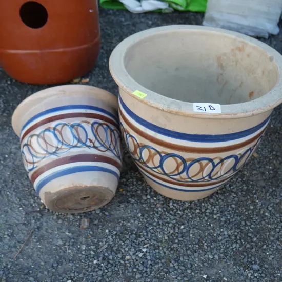 Two plant pots