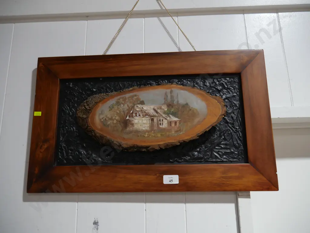 Oil painting on wood Image 1++