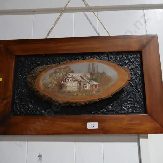 Oil painting on wood