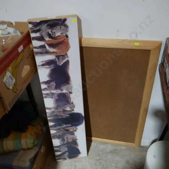 Pin board and artwork
