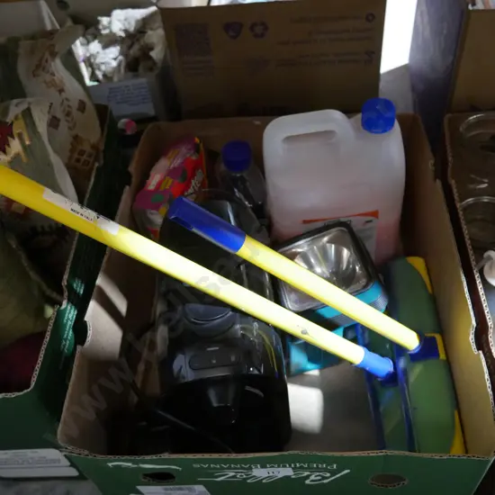 Cleaning products, coffee machine etc