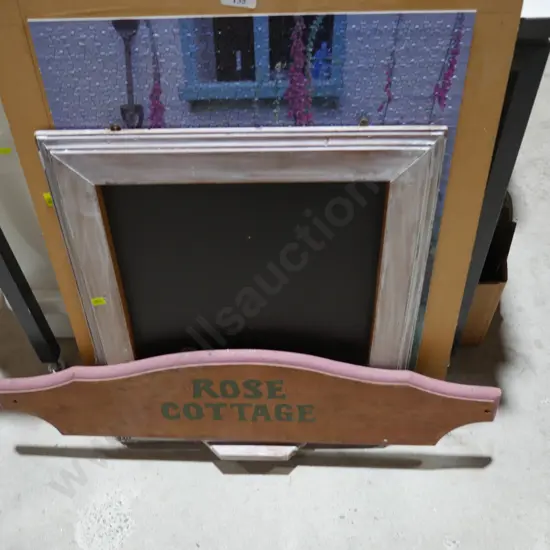 Frame, sign etc