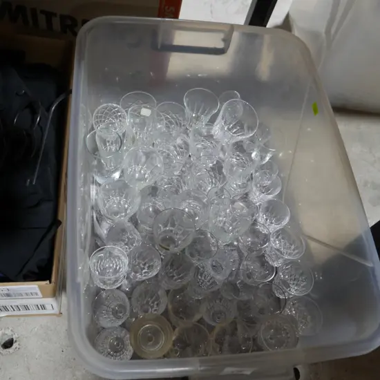Box of glassware