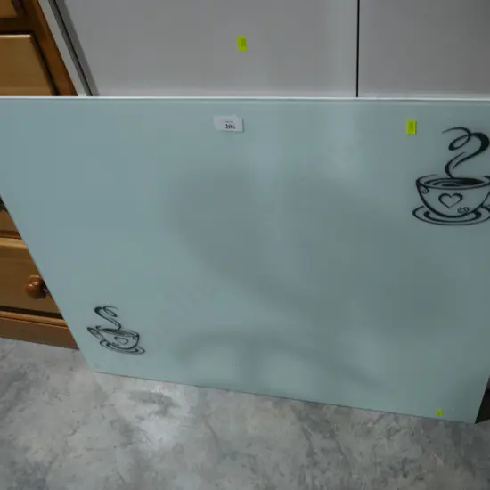 Glass splashback