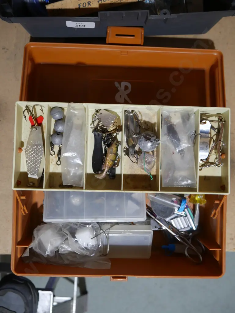 Tackle box and contents Image 1++