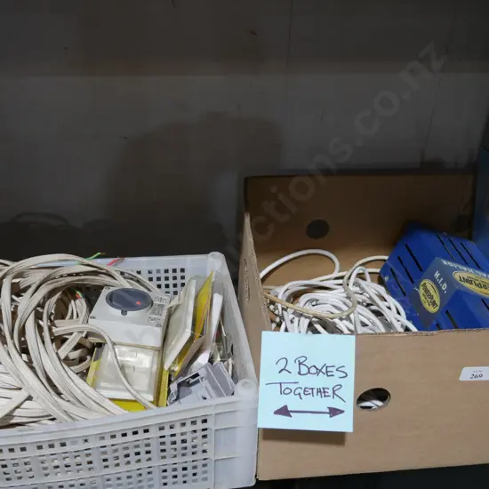 Electrical cables, lights etc