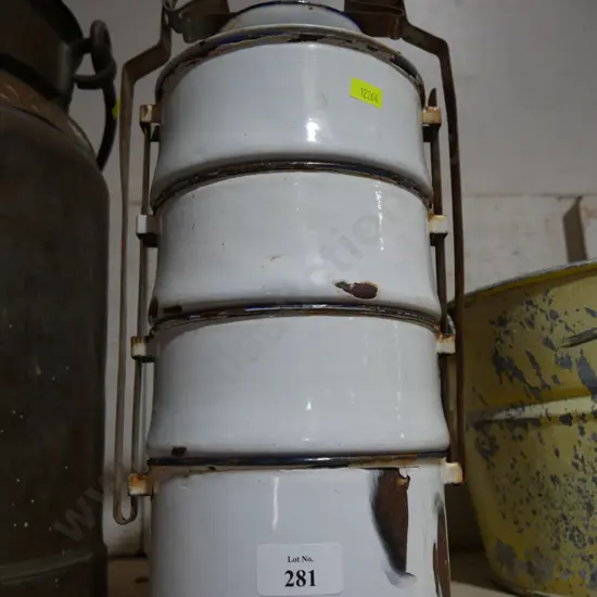 Enamel food storage set