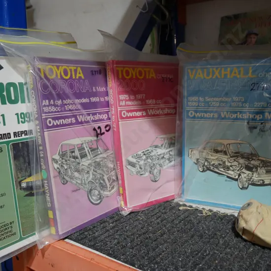 Assorted car manuals