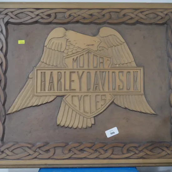 Harley Davidson wooden sign