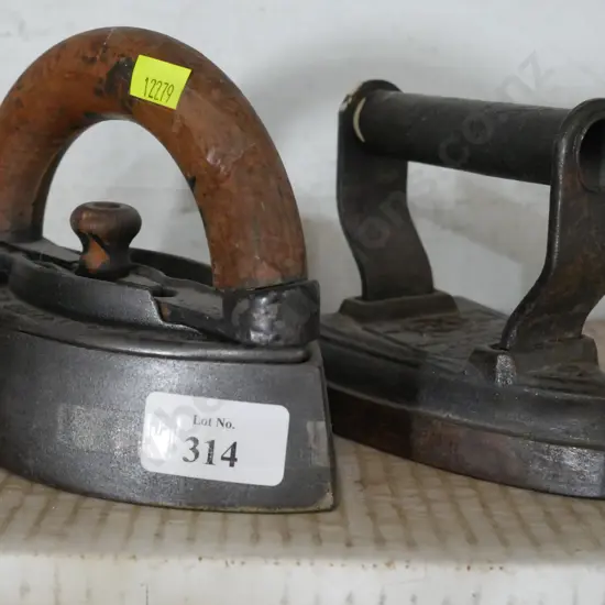 Two vintage irons
