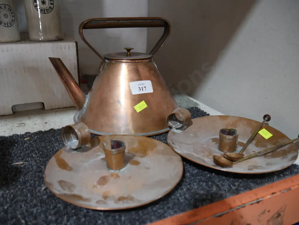 Copper teapot etc Image 1++