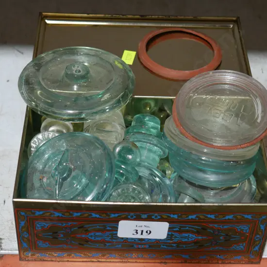 Assorted glass stoppers