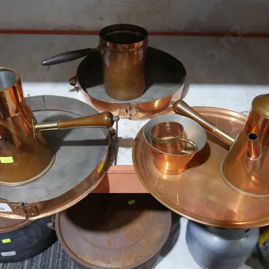 Assorted copper items