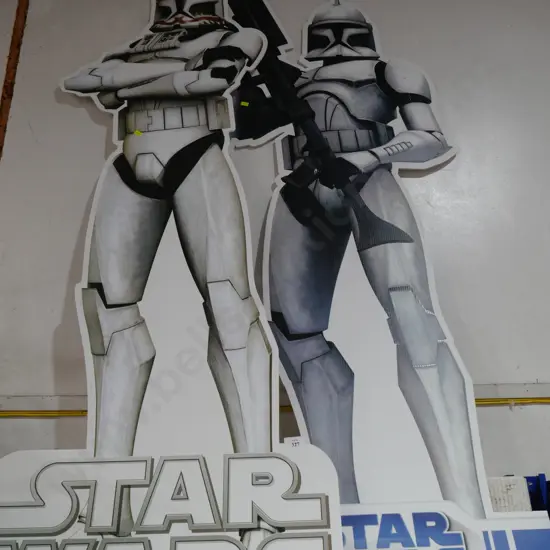 Two Star Wars cutouts