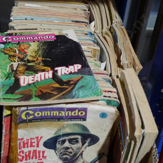 Box of old commando books