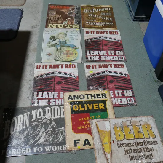 Tin signs