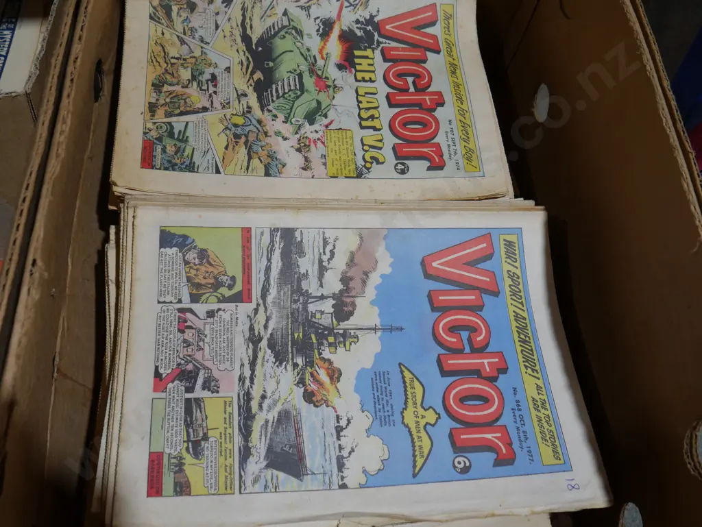 Box of Victor magazines Image 1++