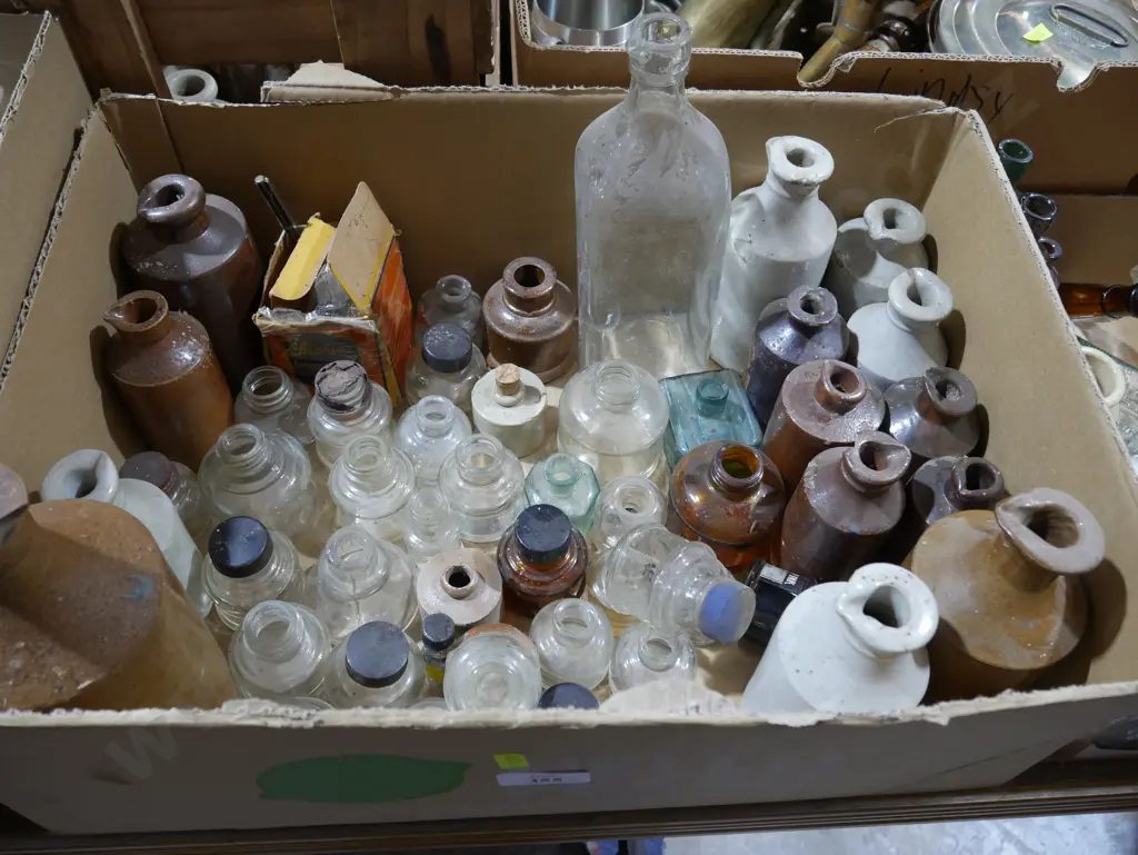 Stone and glass bottles Image 1++