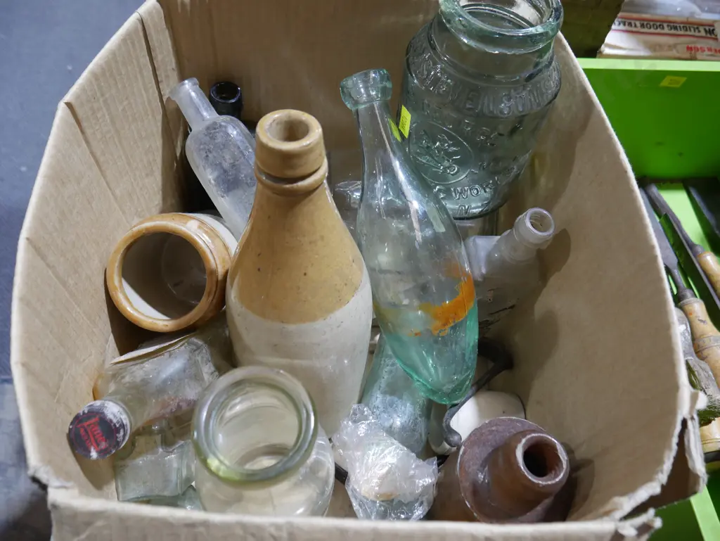 Glass and stone bottles and jars Image 1++