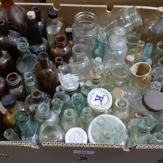 Vintage glass bottles