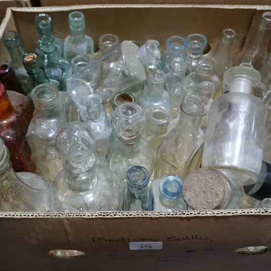 Vintage glass bottles
