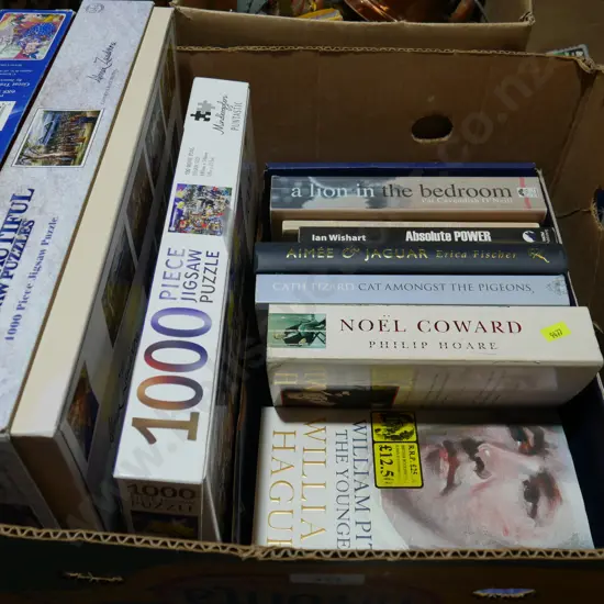 Jigsaw puzzles and books