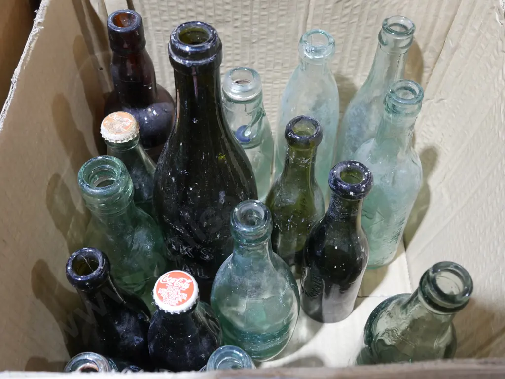 Marble and other vintage bottles Image 1++