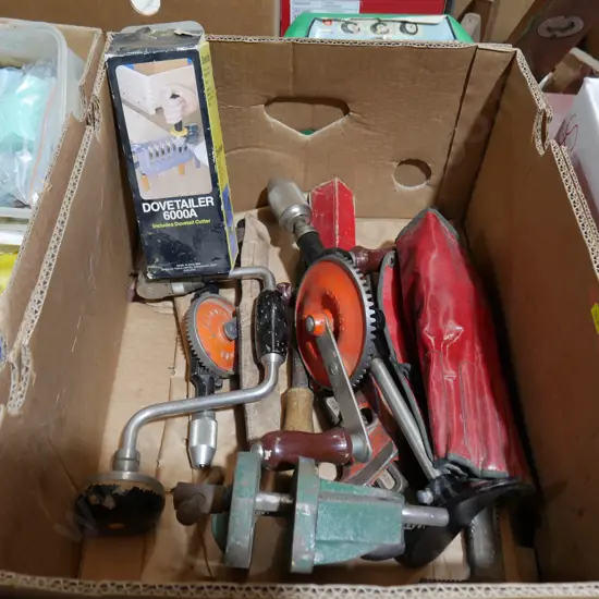 Vice and assorted tools