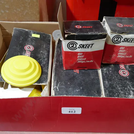 Shooting targets, shot shells