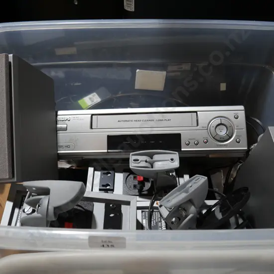 Home theatre speakers VHS player