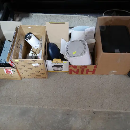 Assorted electric products