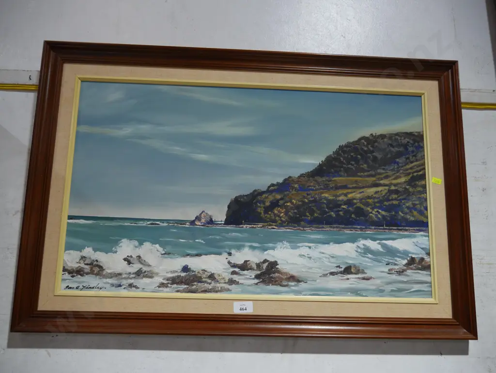 Painting landscape, north of Kaikoura , Ian Finalay Image 1++