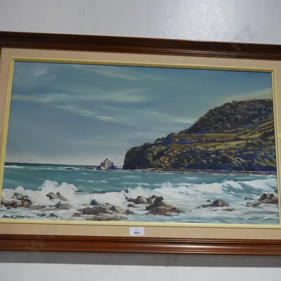 Painting landscape, north of Kaikoura , Ian Finalay