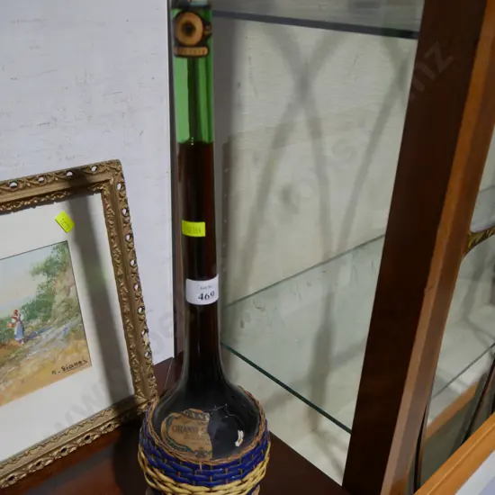 Long neck wine bottle